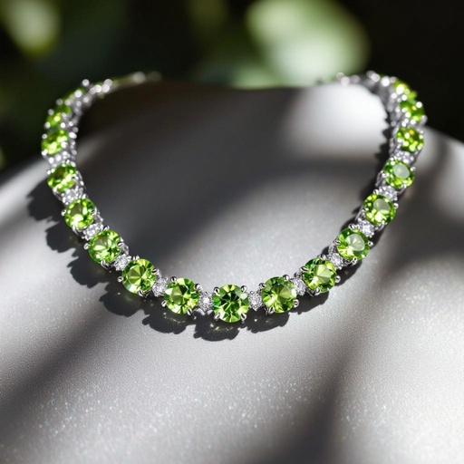 Modern peridot jewelry design