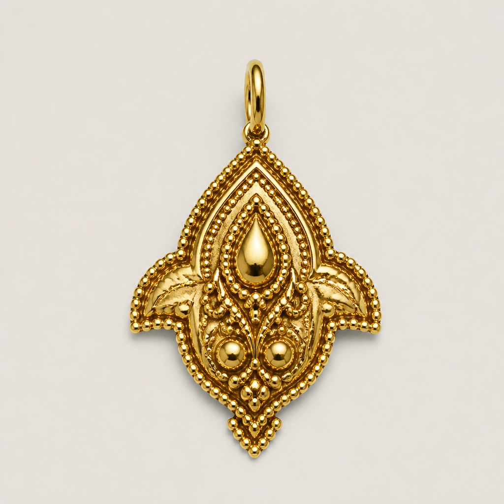 . Refinement: I want a amarindian design
photorealistic jewelry design, . Refinement: I want a amarindian design, Charm style, just the design no text