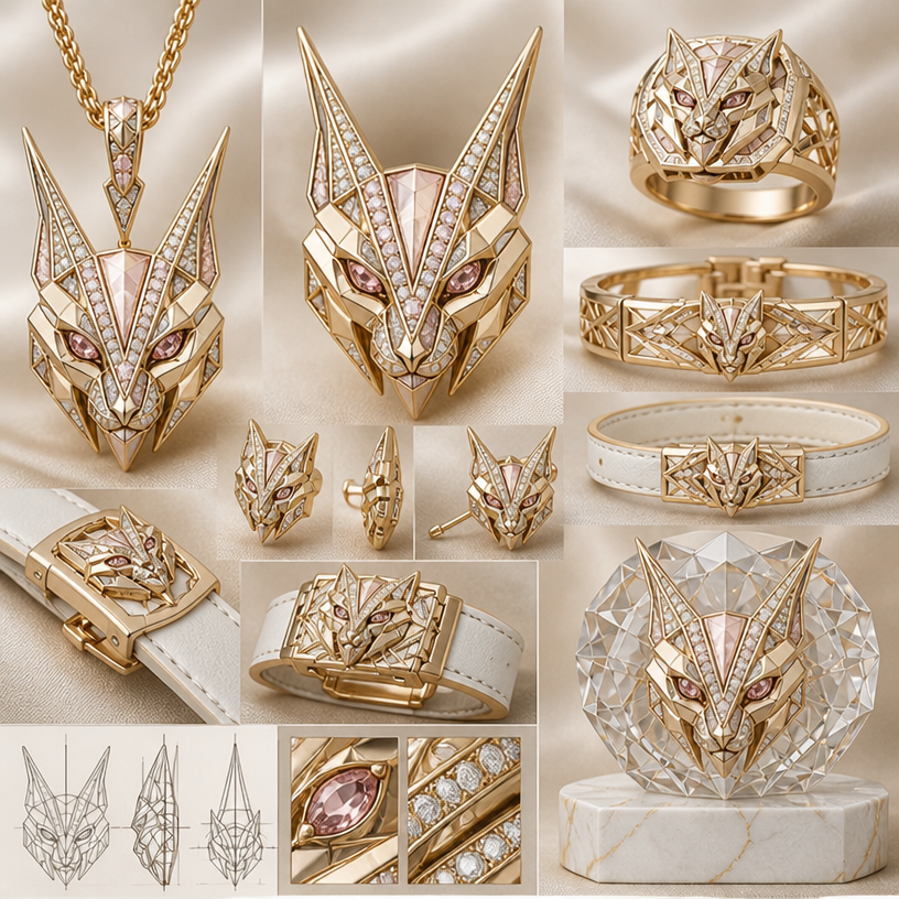 Make it unisex feminine
edit the attached jewelry design with these instructions: Make it unisex feminine. keep it photorealistic, just the design no text