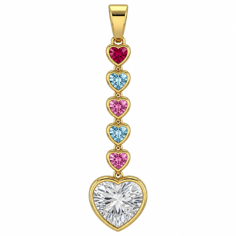 make it all heart bezel setting each stone