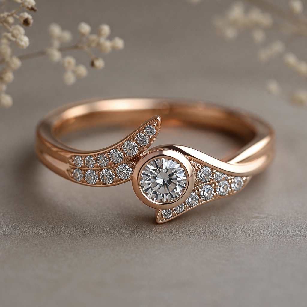 A women's ring
photorealistic jewelry design, A women's ring, modern style, just the design no text