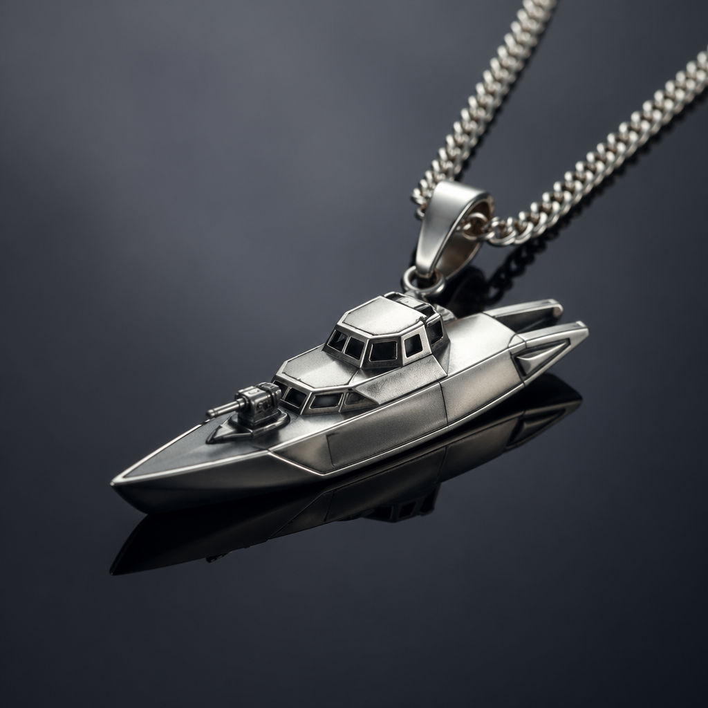 Gunboats
photorealistic jewelry design, Gunboats
, modern style, just the design no text