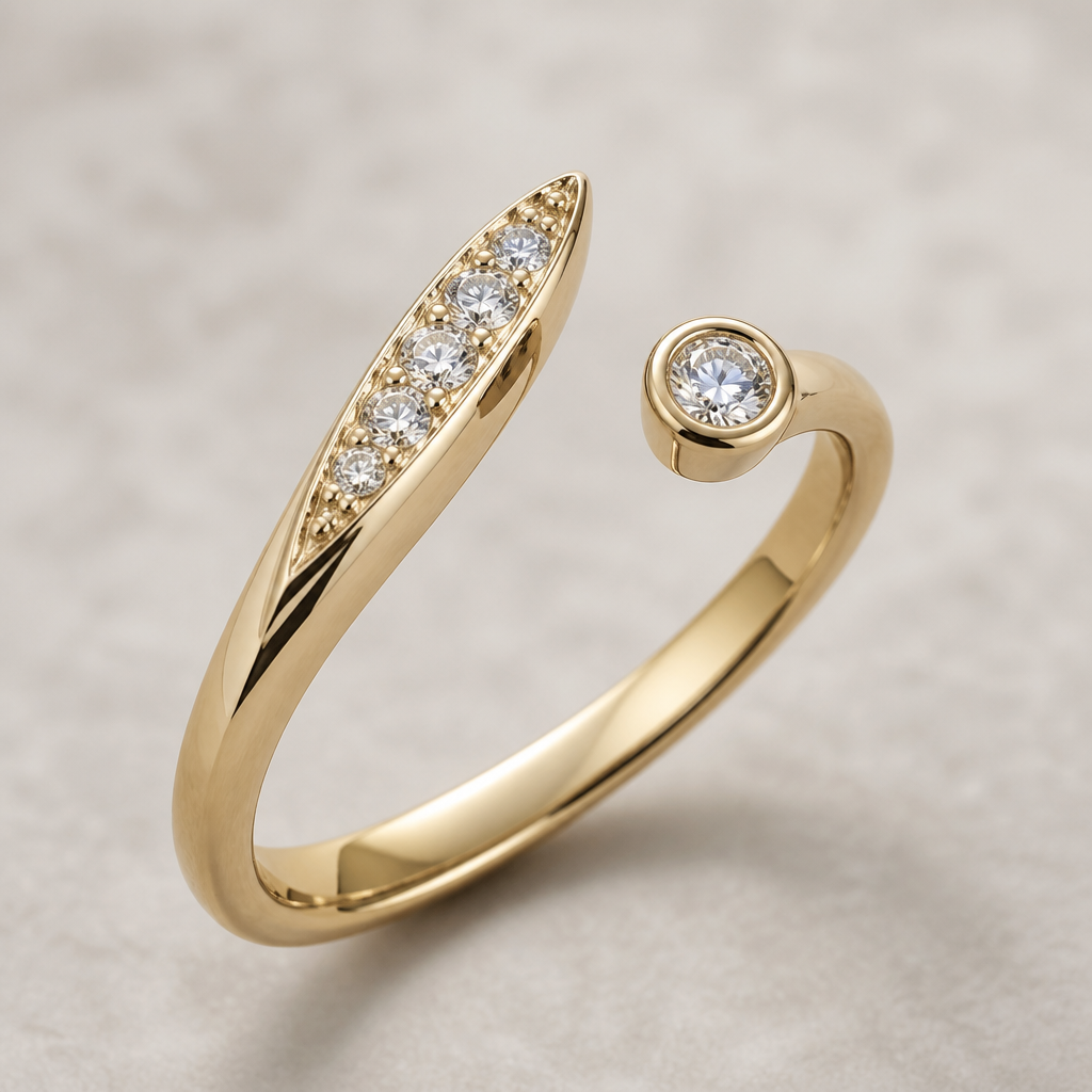 A women's ring
photorealistic jewelry design, A women's ring, modern style, just the design no text