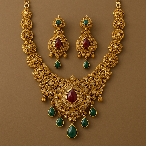 Statement Necklace with earrings 