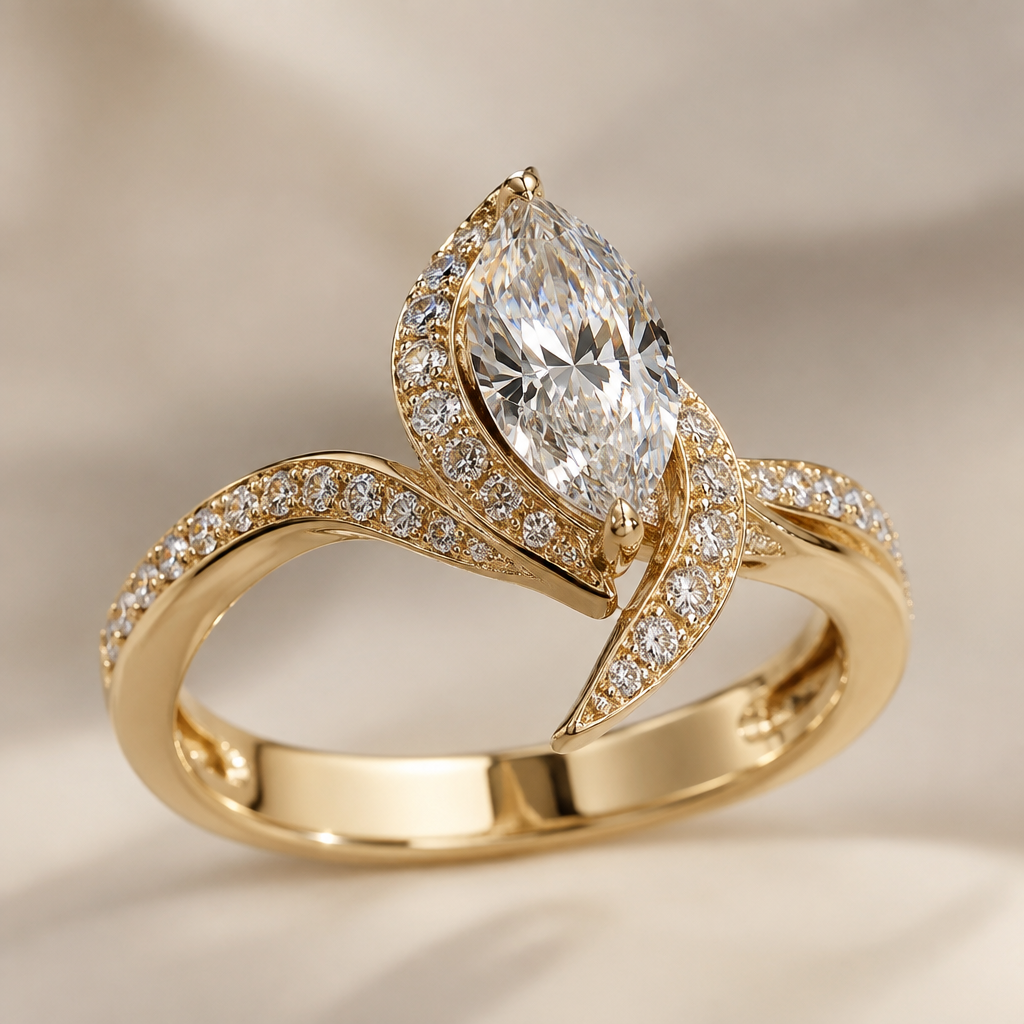A women's ring
photorealistic jewelry design, A women's ring, modern style, just the design no text