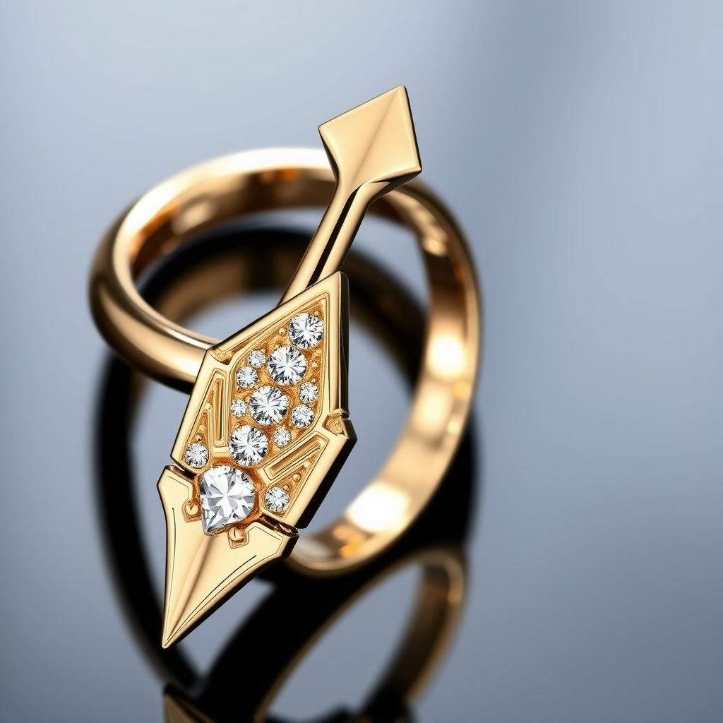 Its the just un clou ring from Cartier but in a Artemis arrow shape, the pointy part of the clou reminds the same but situ the feature shape of the arrow and the other part is pointy like an arrow