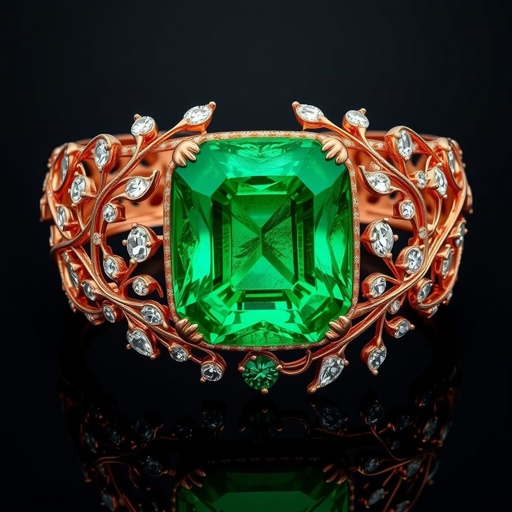 A emerald cushion cut, with VVS and 50 carat bracelets rose gold