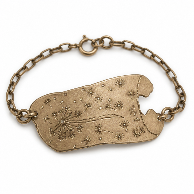 A victorian women's bracelet
using the attached image as a visual reference, create A victorian women's bracelet. photorealistic, just the design no text