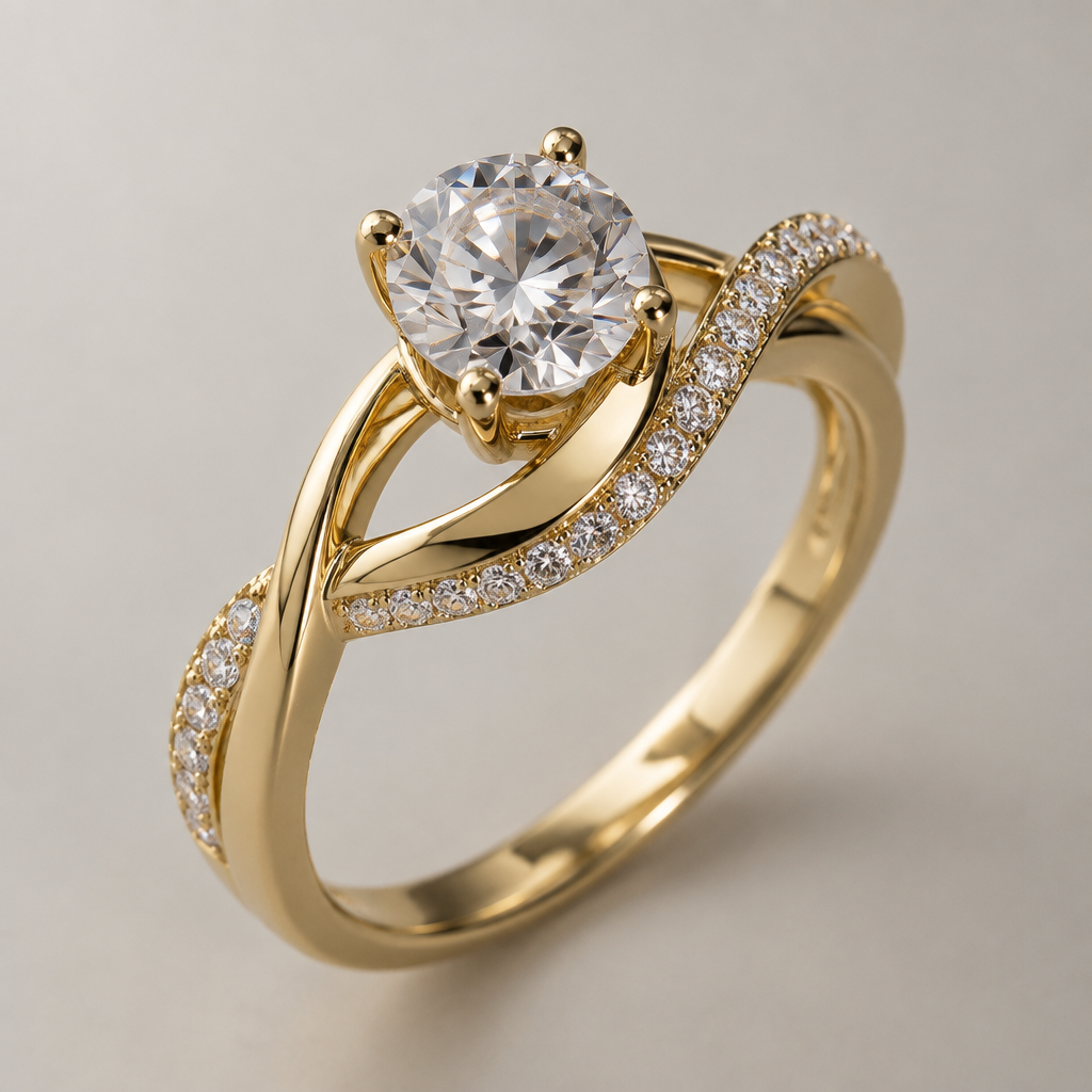 A women's ring
photorealistic jewelry design, A women's ring, modern style, just the design no text