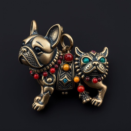 Charm for a chain blessed bully and French bulldog
