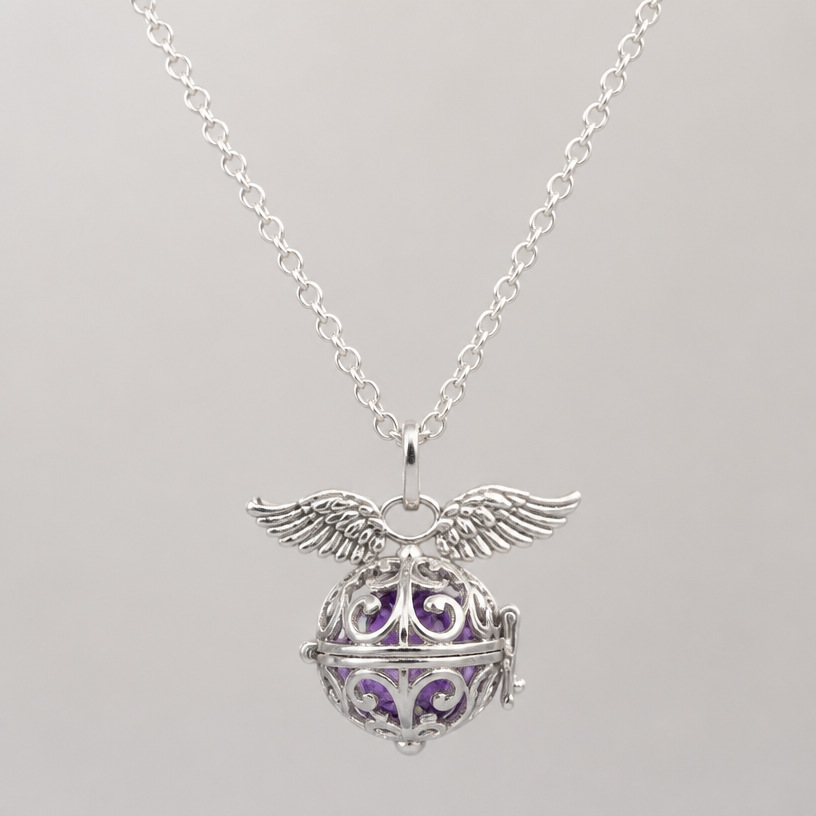 A women's ring made of silver with amethyst stones. casket on chain stainless steel
using the attached image as a visual reference, create A women's ring made of silver with amethyst stones. casket on chain stainless steel. photorealistic, just the design no text
