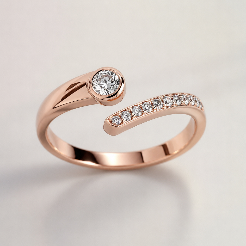 A women's ring
photorealistic jewelry design, A women's ring, modern style, just the design no text