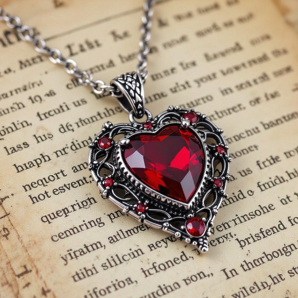 Heart shaped pendant, diamond with rainbow shades, in a golden necklace