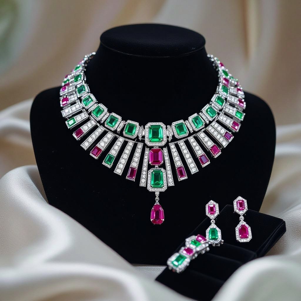 Wonder Woman inspired necklace, earrings and bracelets 