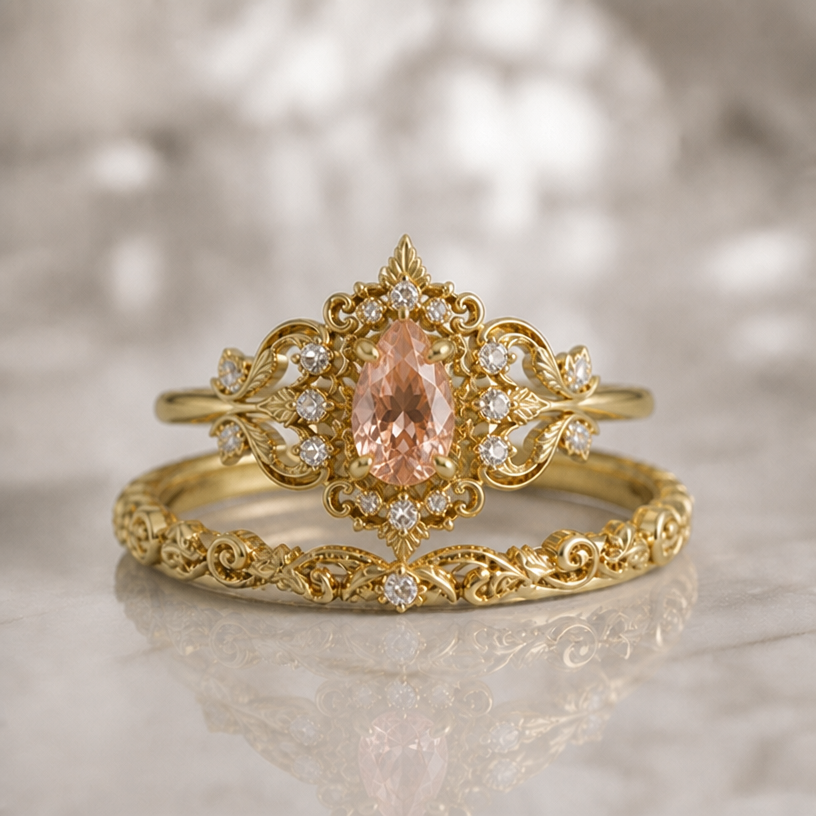 Please make the main stone smaller
edit the attached jewelry design with these instructions: Please make the main stone smaller. keep it photorealistic, just the design no text