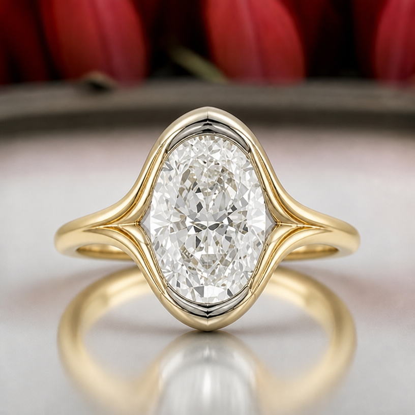 blend the platinum and the gold a bit better
edit the attached jewelry design with these instructions: blend the platinum and the gold a bit better. keep it photorealistic, just the design no text