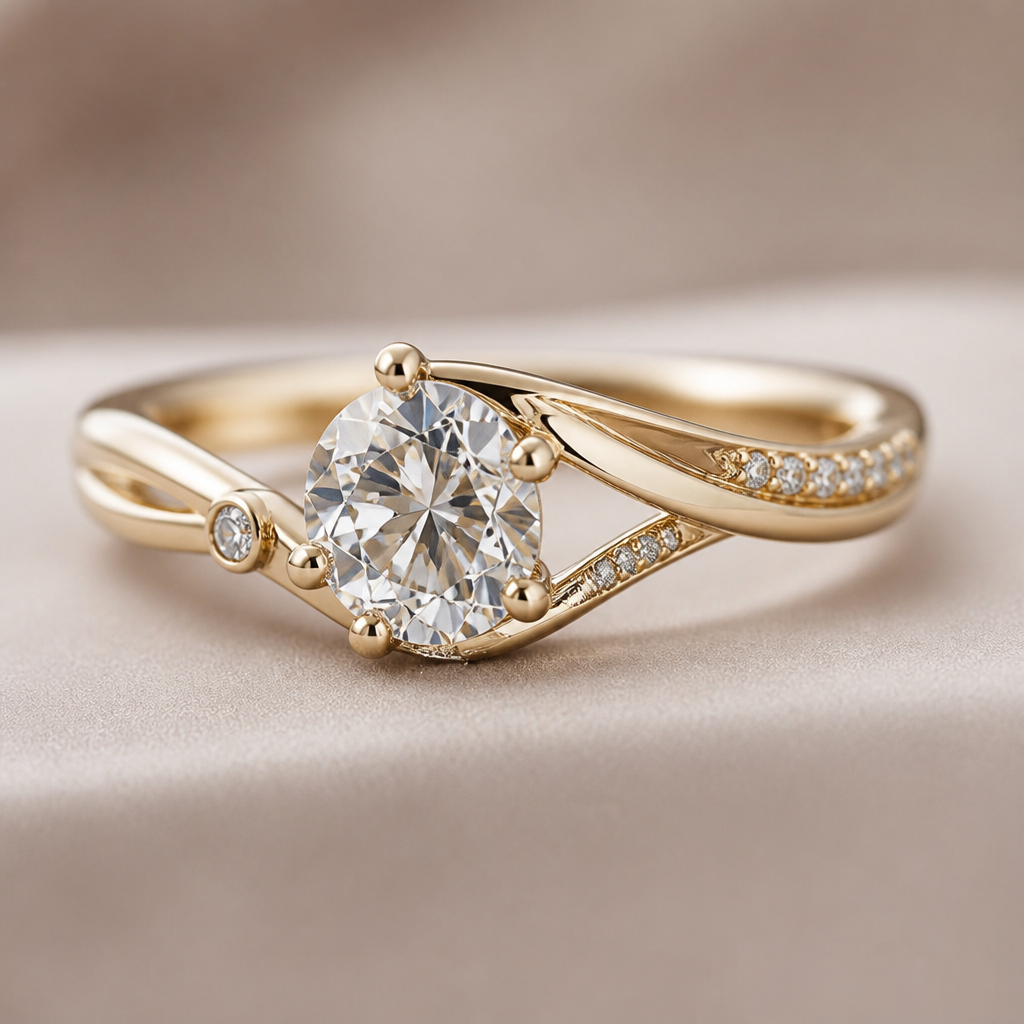 Unique women’s engagement ring
photorealistic jewelry design, Unique women’s engagement ring
, modern style, just the design no text