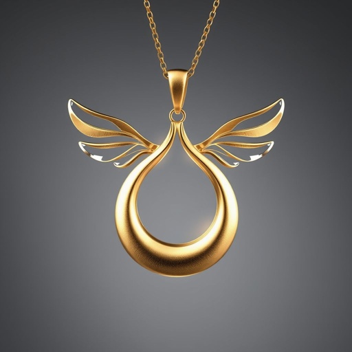 Angel holding C gold