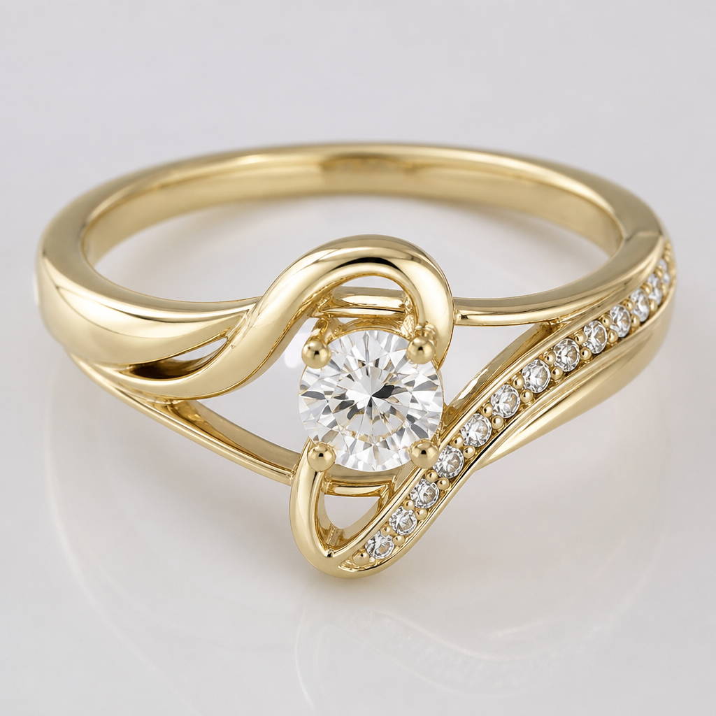 A women's ring
photorealistic jewelry design, A women's ring, modern style, just the design no text