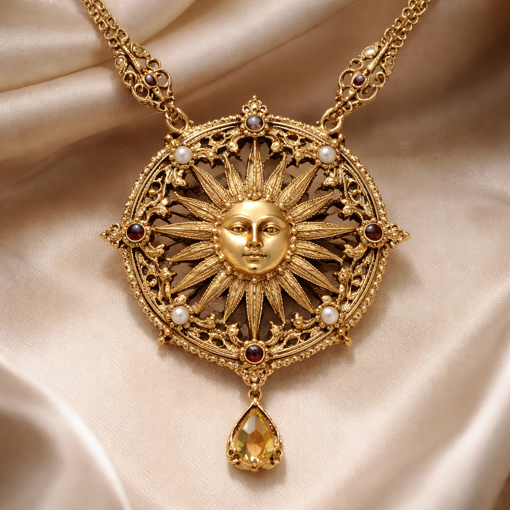 Sun necklace,golden 14k
Sun necklace,golden 14k , byzantine style