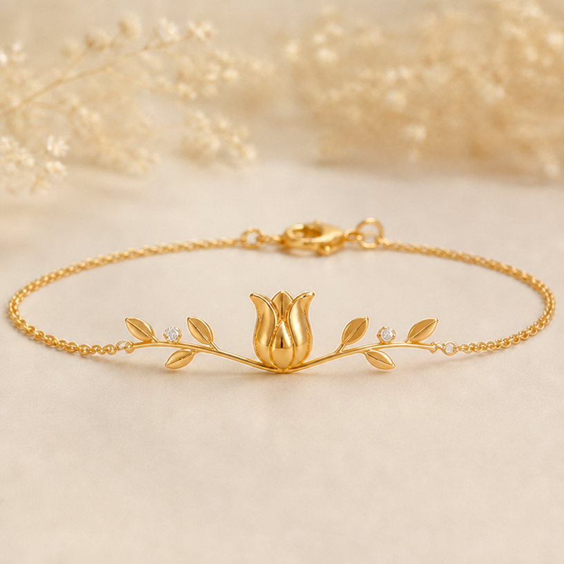 Keep the branch curve. Make the leaves uniform in style. Move the diamonds to in between the leaves
edit the attached jewelry design with these instructions: Keep the branch curve. Make the leaves uniform in style. Move the diamonds to in between the leaves. keep it photorealistic, just the design no text