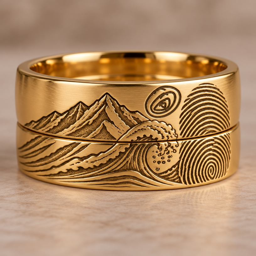 A women's ring. en cuenta todo lo que está anotado blancos señalado con los flechas
otra muestra por favor pero hasta ahora que la huella digital humana esté en las dos argollas
quiero que que tal cual como la anterior pero sí las huellas que en una que es la mitad de la otra
using the attached image as a visual reference, create A women's ring. en cuenta todo lo que está anotado blancos señalado con los flechas
otra muestra por favor pero hasta ahora que la huella digital humana esté en las dos argollas
quiero que que tal cual como la anterior pero sí las huellas que en una que es la mitad de la otra. photorealistic, just the design no text