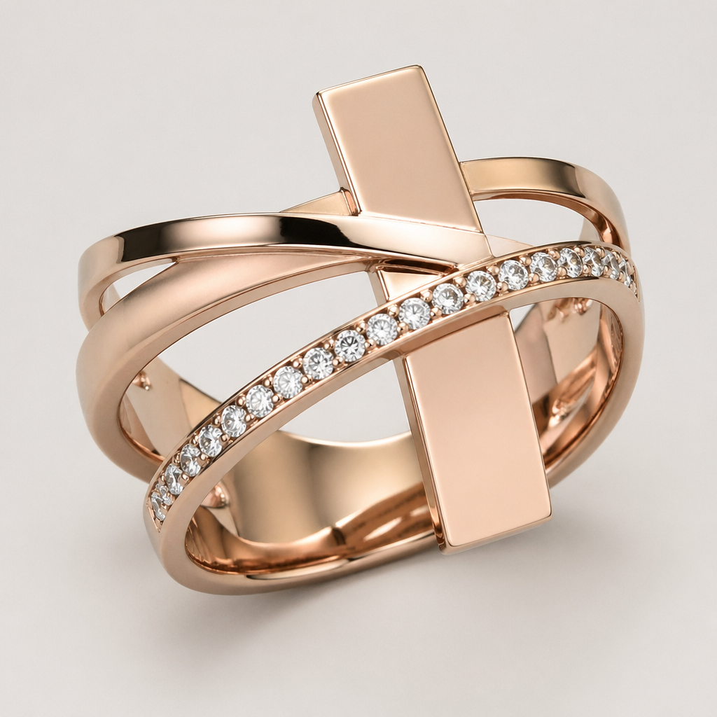 A women's ring
photorealistic jewelry design, A women's ring, modern style, just the design no text