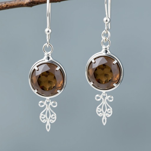 Create earrings with Jesper gemstone, minimal silver around gem’s border