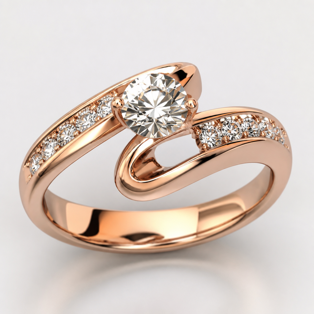 A women's ring
photorealistic jewelry design, A women's ring, modern style, just the design no text