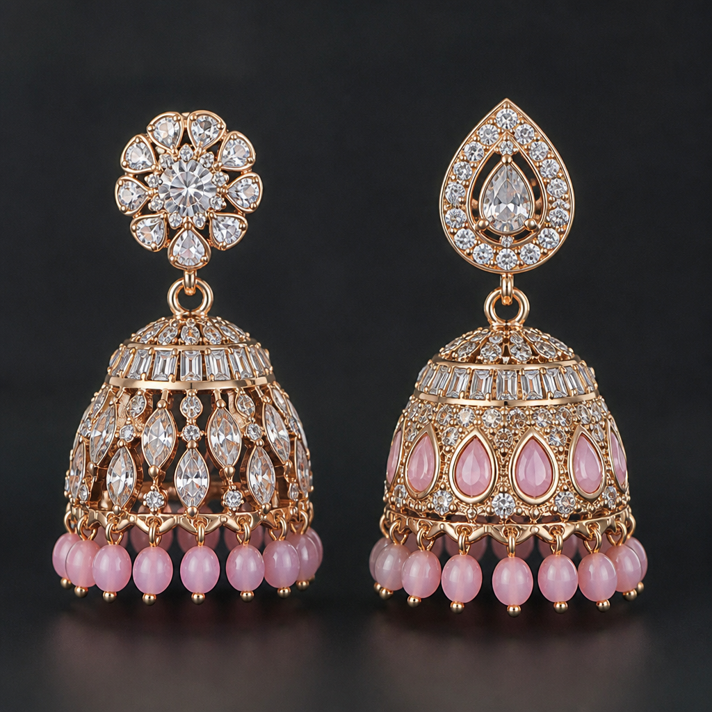 A women's ring. Generate original, manufacturable Indian imitation-jewellery jhumka designs. Avoid copying existing jewellery. Show realistic stone placement, proper metal thickness, practical hooks, soldering points and balanced weight. Each design must be physically manufacturable.”
photorealistic jewelry design, A women's ring. Generate original, manufacturable Indian imitation-jewellery jhumka designs. Avoid copying existing jewellery. Show realistic stone placement, proper metal thickness, practical hooks, soldering points and balanced weight. Each design must be physically manufacturable.”, modern style, just the design no text