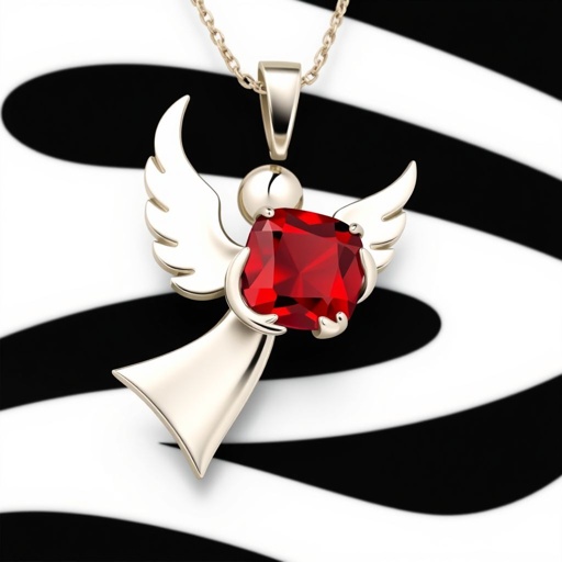 Angel holding C red