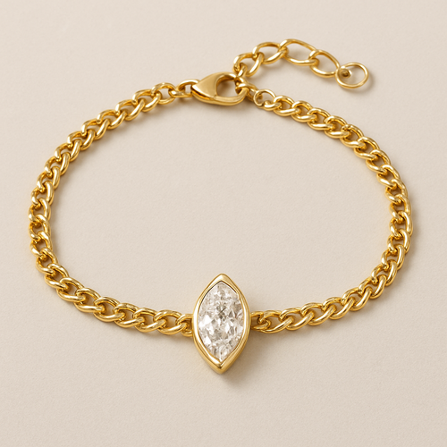 میشه به دستبند برای من درست کنی با چندتا تیکه زنجیر و یه قطعه به عنوان قطعه وسط و مهم ترین و زیبا ترین قطعه 