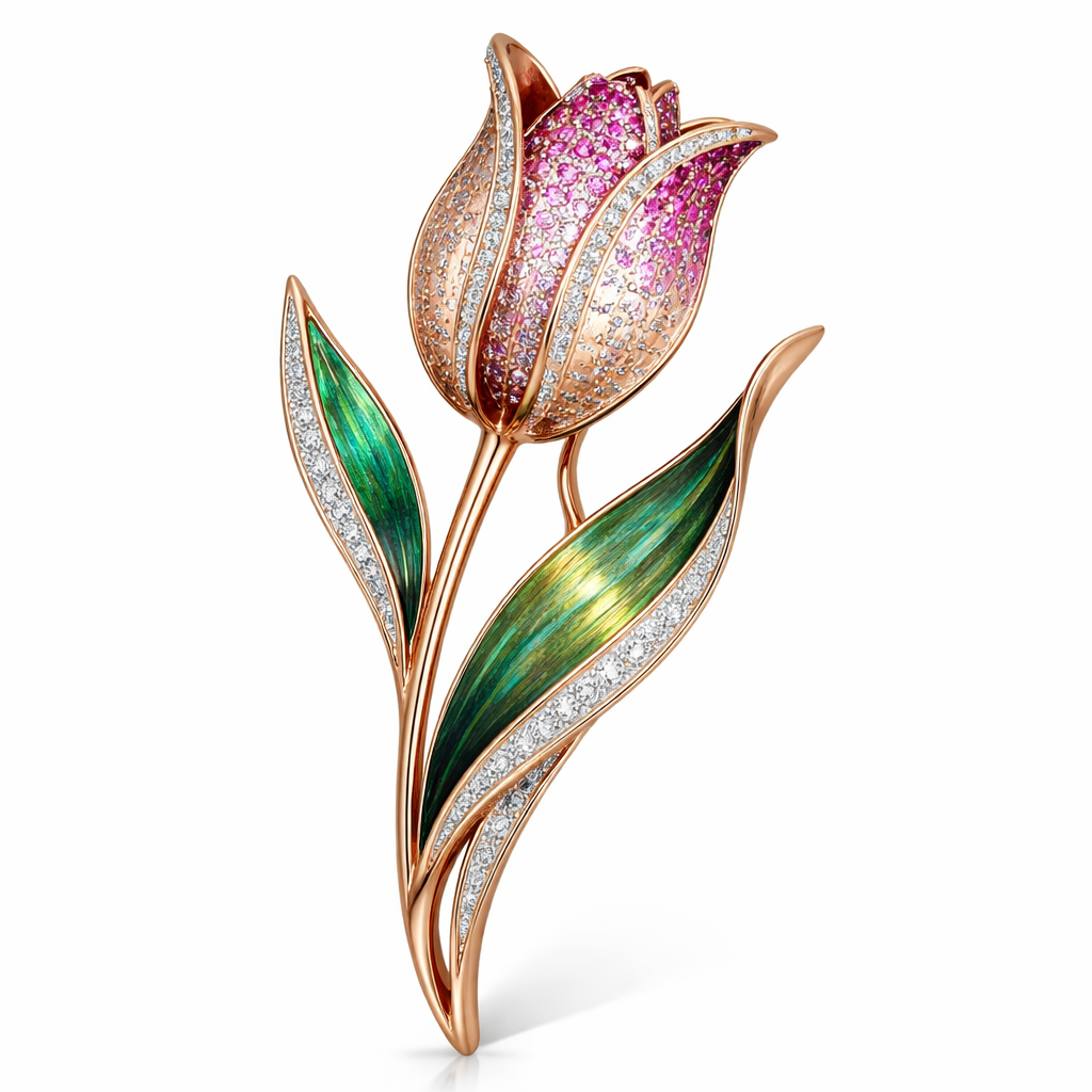 Tulip brooch
Tulip brooch , modern style
