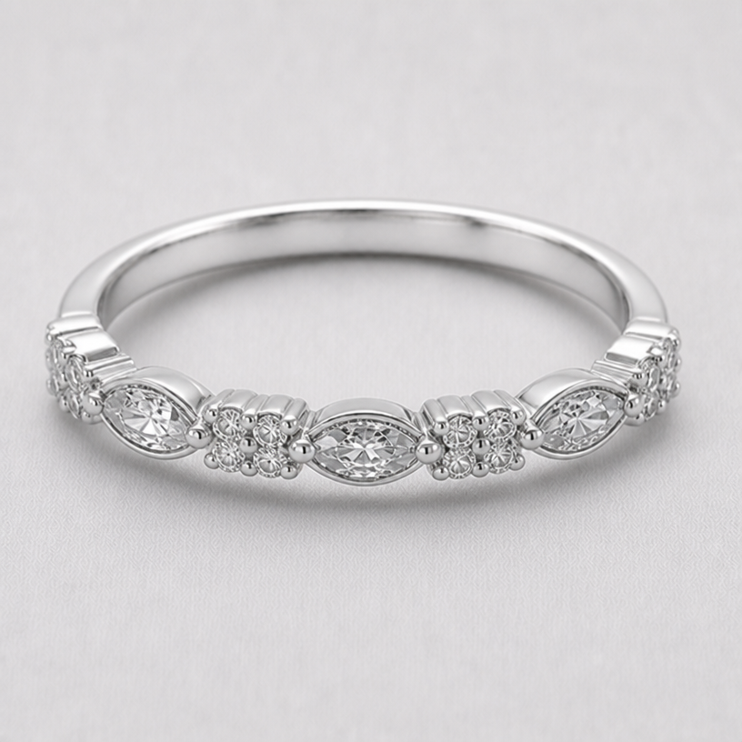 make design more linear
edit the attached jewelry design with these instructions: make design more linear. keep it photorealistic, just the design no text