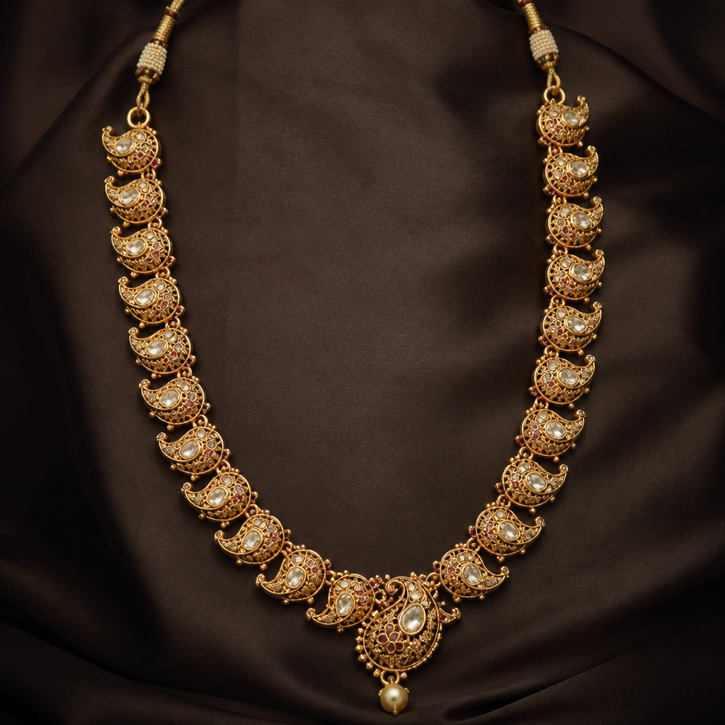Mango shape haram
photorealistic jewelry design, Mango shape haram
, ethnic style, just the design no text