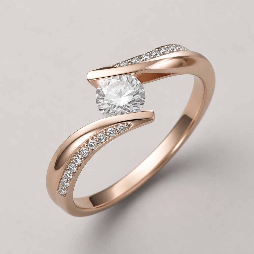 A women's ring
photorealistic jewelry design, A women's ring, modern style, just the design no text