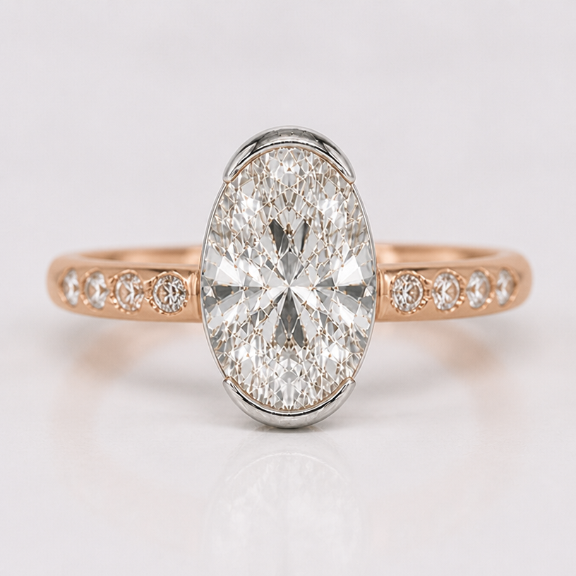 more natural looking band
edit the attached jewelry design with these instructions: more natural looking band. keep it photorealistic, just the design no text