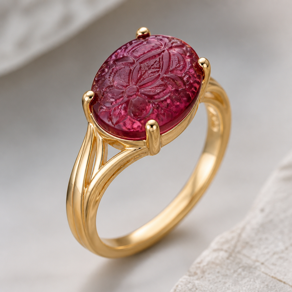 A modern women's ring. solitaire ring hand made yaqout
zakhrafa
photorealistic jewelry design, A modern women's ring. solitaire ring hand made yaqout
zakhrafa, modern style, just the design no text