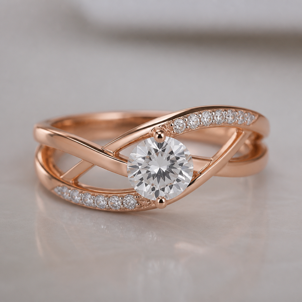 A women's ring
photorealistic jewelry design, A women's ring, modern style, just the design no text