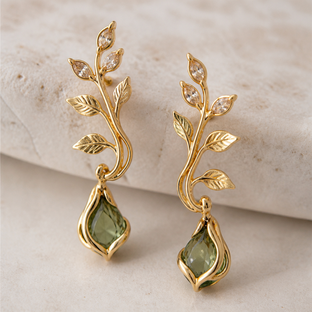 A nature women's earrings
photorealistic jewelry design, A nature women's earrings, nature_inspired style, just the design no text