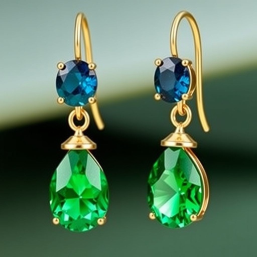 Gemstones: Each earring showcases two faceted gemstones. The top stone is oval-shaped, while the bottom stone is larger and oval-shaped, giving a graduated and balanced look. 	•	Metal: The stones are bezel-set in gold vermeil or silver. 	•	Style: The earrings use a hook-wire (fishhook) ear fitting, which offers a classic, secure, and comfortable wear. 	•	Design Aesthetic: The style is refined and feminine, blending simplicity with a touch of bold color, suitable for both formal occasions and elegant daywear.