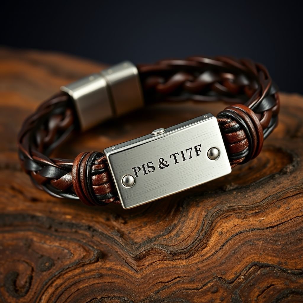 Men’s leather bracelet
