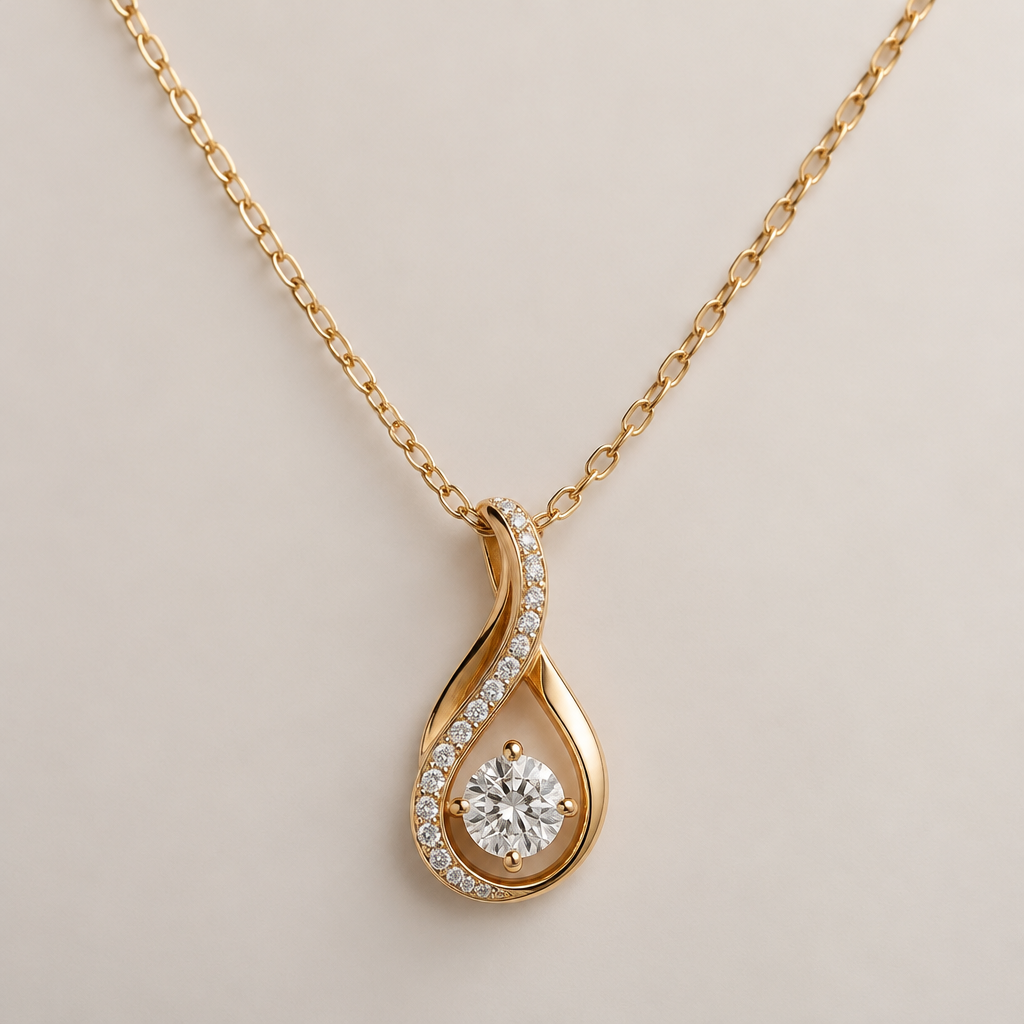 A women's necklace
photorealistic jewelry design, A women's necklace, modern style, just the design no text