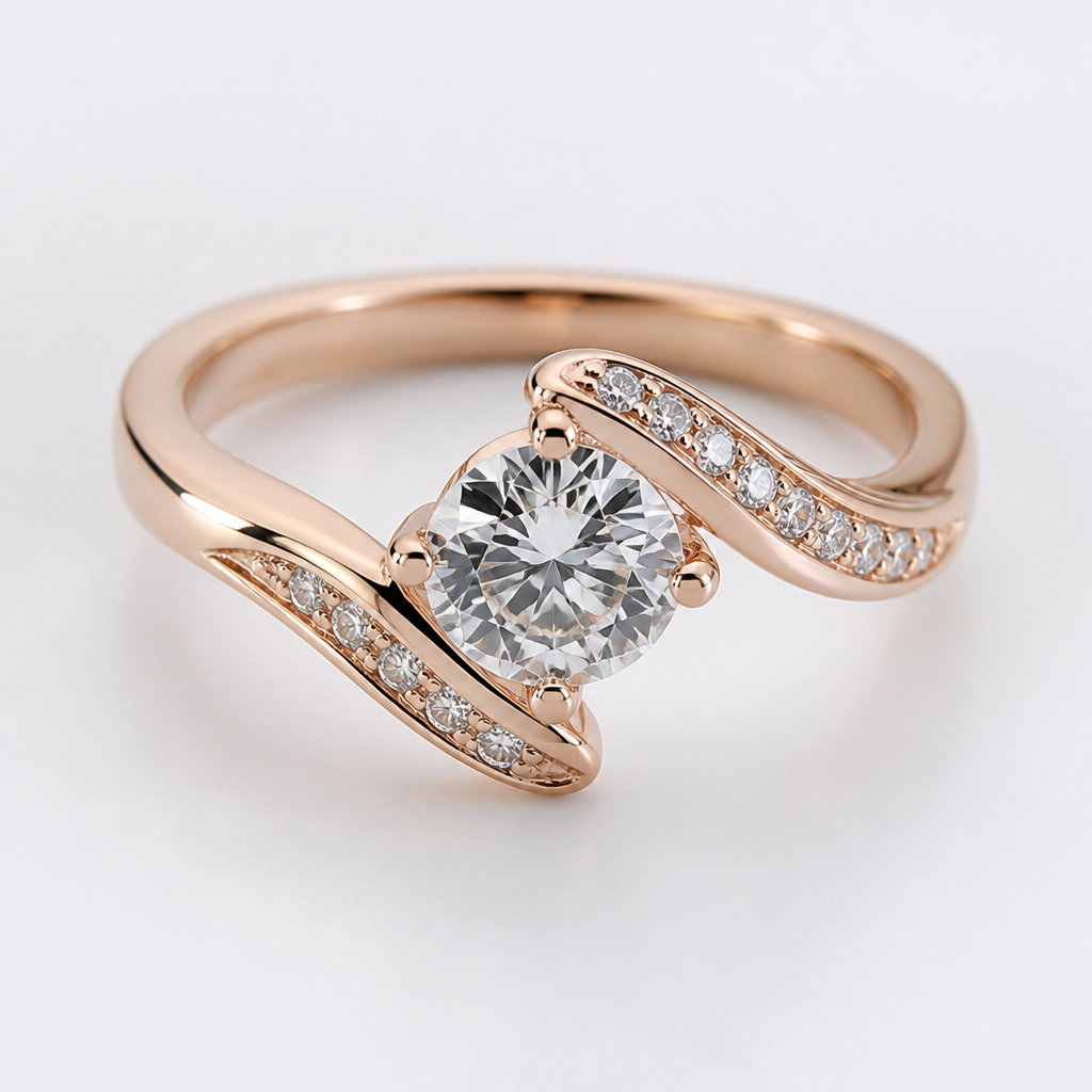 A women's ring
photorealistic jewelry design, A women's ring, modern style, just the design no text
