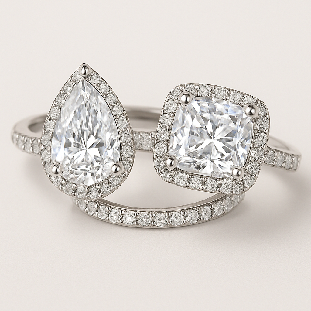 I need twins wedding and make cusion face from pear and round 