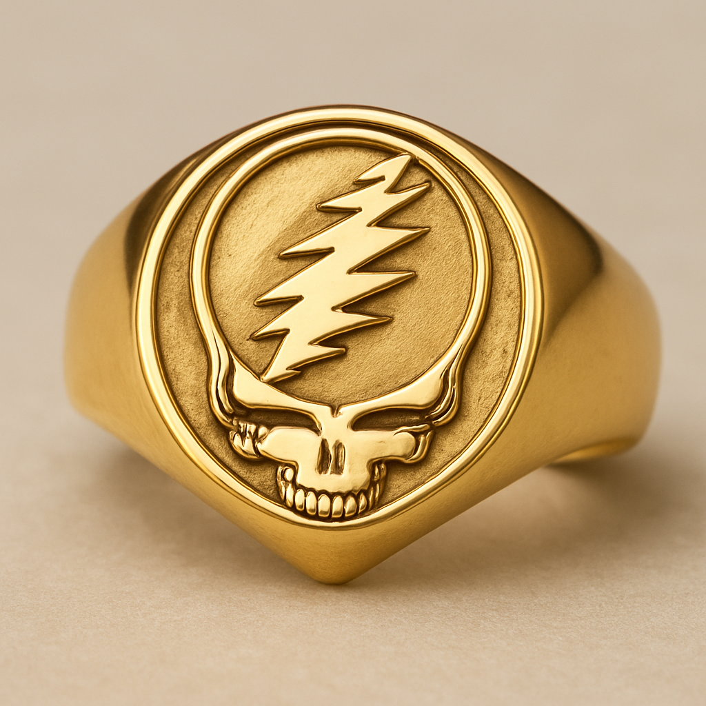 Steal your face gold ring 