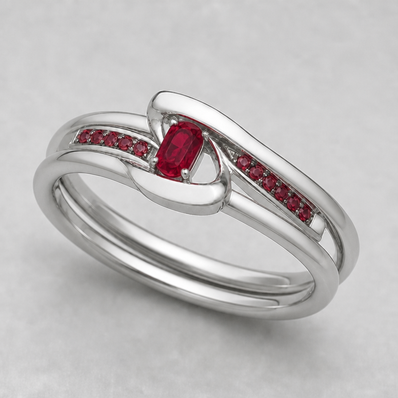 make main stone rectangle with round ends
edit the attached jewelry design with these instructions: make main stone rectangle with round ends. keep it photorealistic, just the design no text