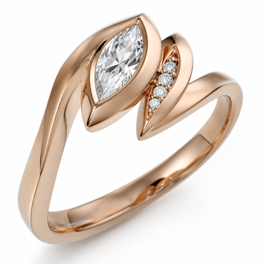 A women's ring
photorealistic jewelry design, A women's ring, modern style, just the design no text