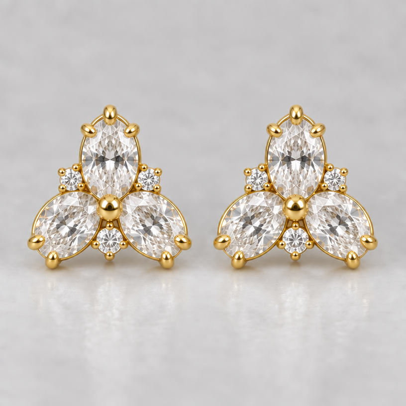 Add claw prongs on the ovals
edit the attached jewelry design with these instructions: Add claw prongs on the ovals. keep it photorealistic, just the design no text