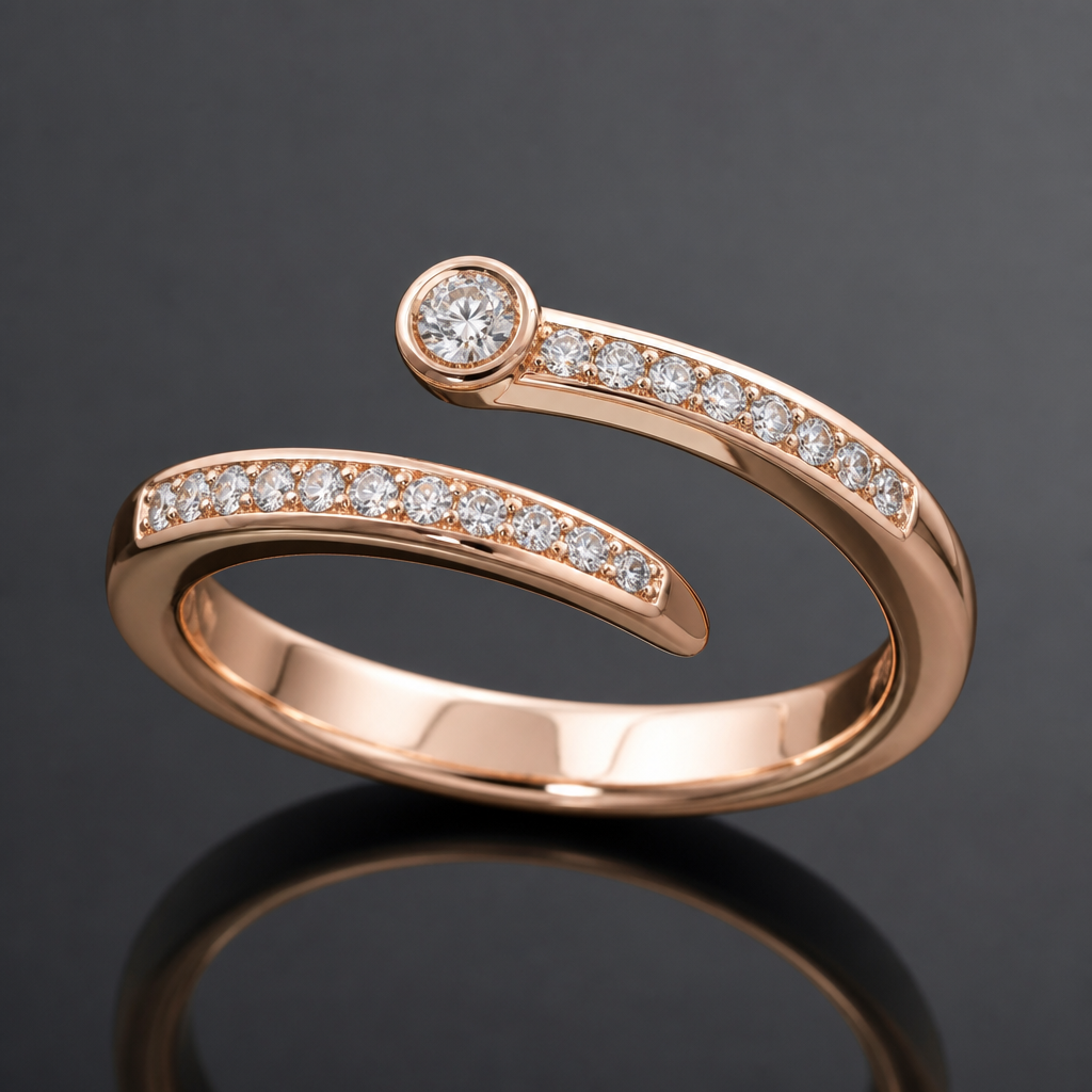 A women's ring
photorealistic jewelry design, A women's ring, modern style, just the design no text